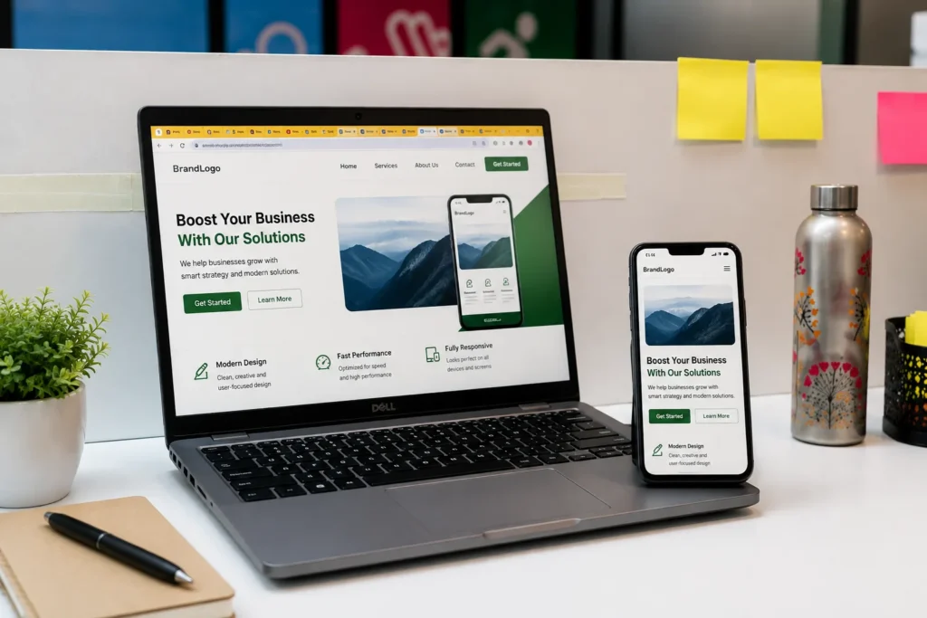 Professional Landing Page Design Services by Raj Kumar Website Developer in Patna Creating High Converting Responsive Landing Pages