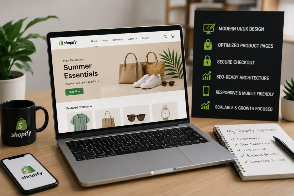 Shopify Ecommerce Website Development by Raj Kumar Professional Website Developer in Patna Creating SEO Friendly Online Stores
